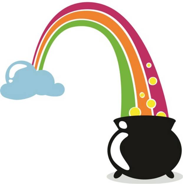 Picture of Pot O Gold SVG File