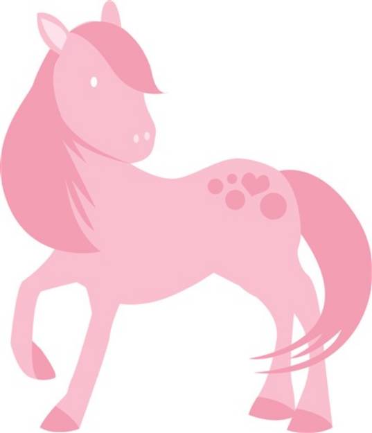 Picture of Pink Pony SVG File