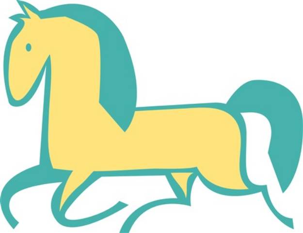 Picture of Trotting Horse SVG File