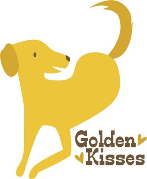 Picture of Golden Kisses  SVG File