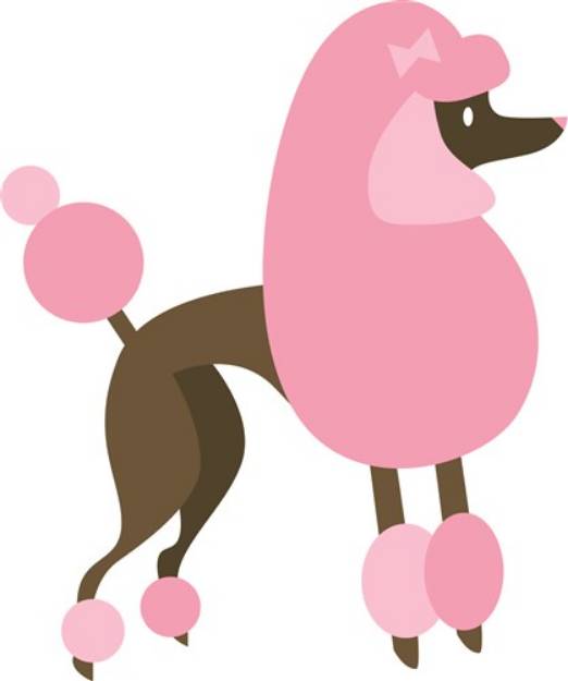 Picture of Pink Poodle SVG File