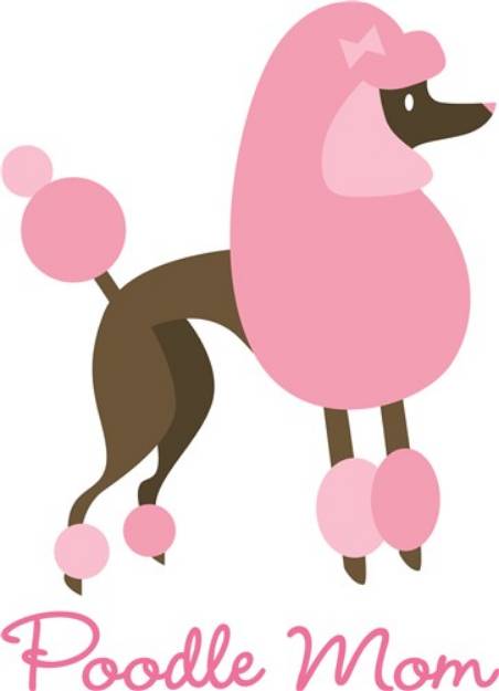 Picture of Poodle Mom SVG File