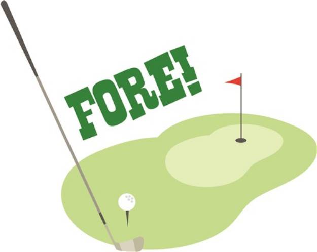 Picture of Golf Fore SVG File