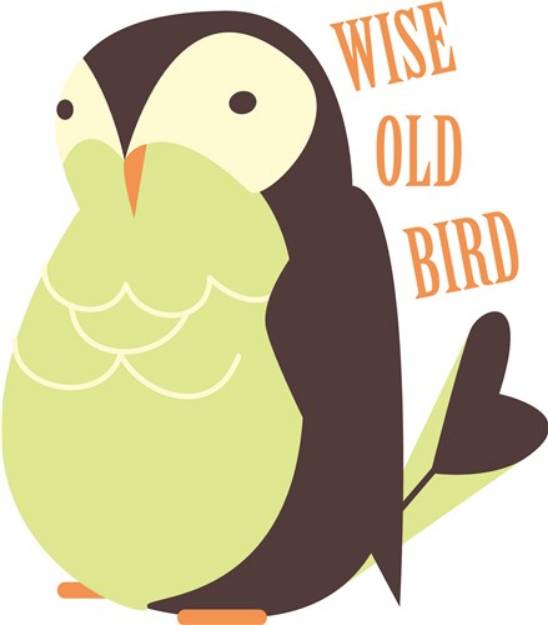 Picture of Wise Old Bird SVG File