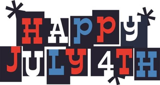 Picture of Happy July 4th SVG File