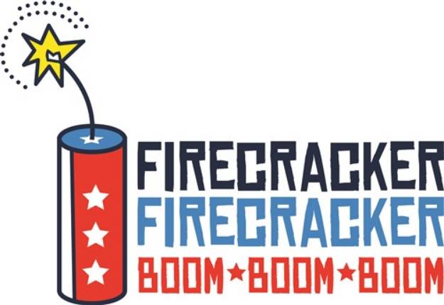 Picture of USA Firecracker SVG File