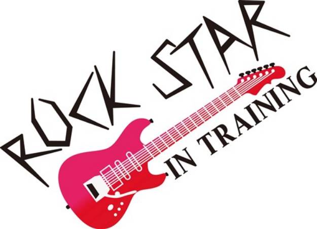 Picture of Rock Star In Training SVG File