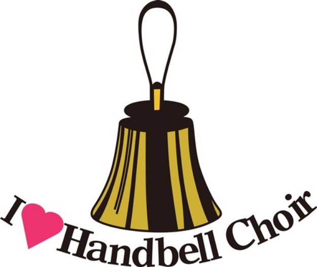 Picture of I Love Bell Choir SVG File