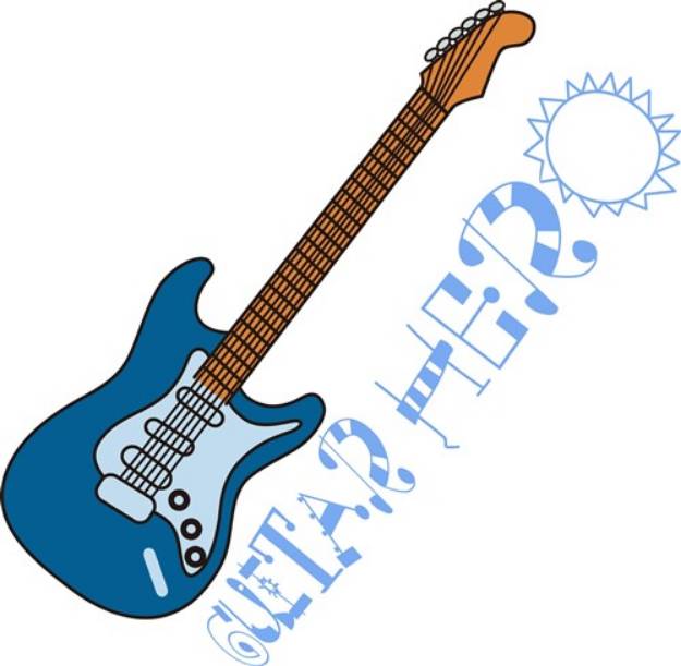Picture of Guitar Hero SVG File