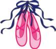 Picture of Applique Ballet Slippers SVG File