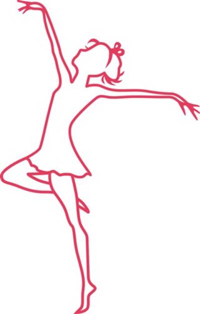 Picture of Tall Dancer Outline SVG File