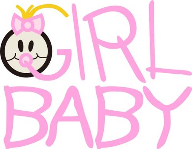 Picture of Girl Baby SVG File