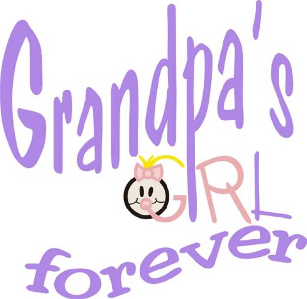 Picture of Grandpas Girl Forever SVG File