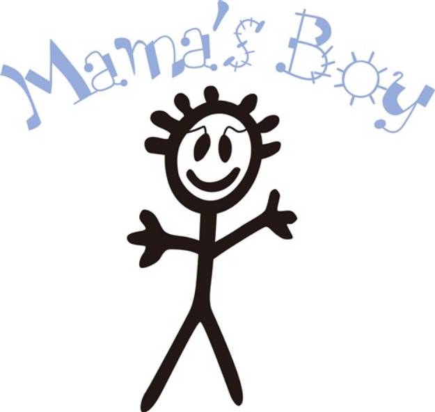 Picture of Mamas Boy SVG File