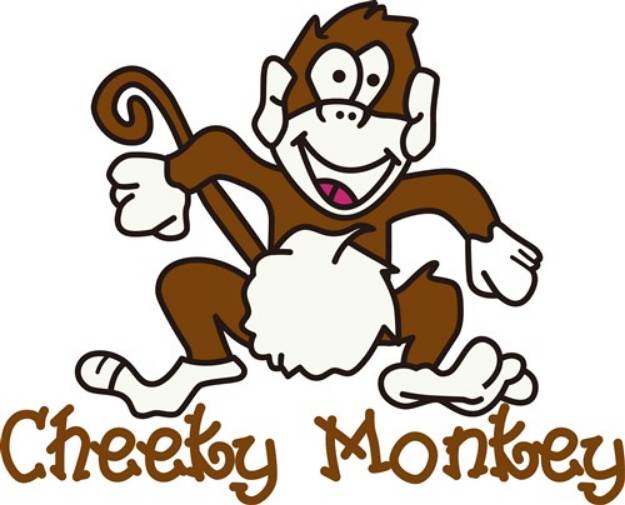 Picture of Cheeky Monkey SVG File
