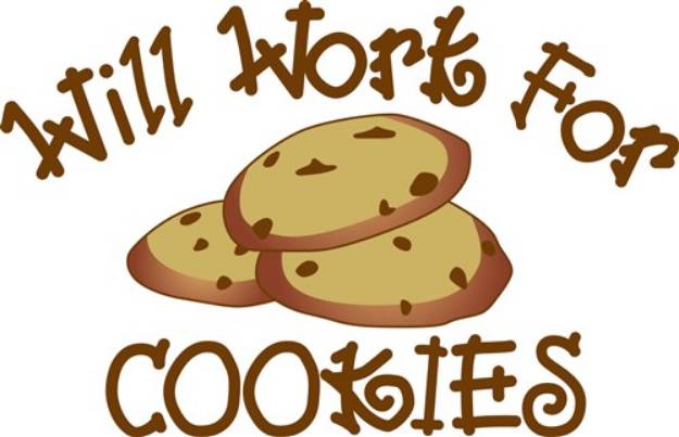 Picture of Will Work for Cookies SVG File