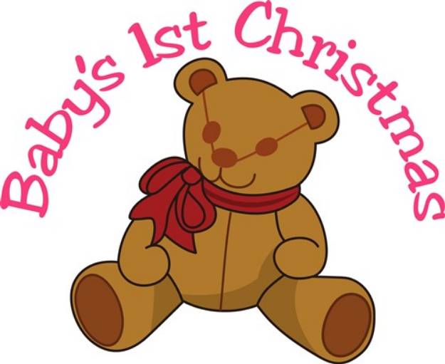 Picture of Babys 1st Christmas SVG File