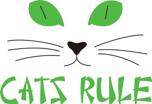 Picture of Cats Rule SVG File