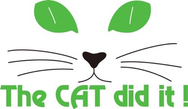 Picture of The Cat Did It SVG File