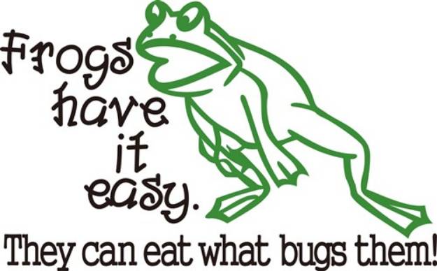 Picture of Frogs Have It Easy SVG File