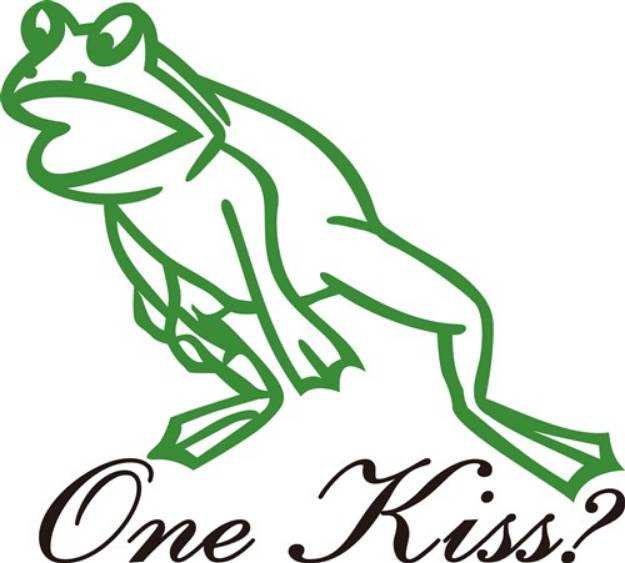 Picture of One Kiss SVG File