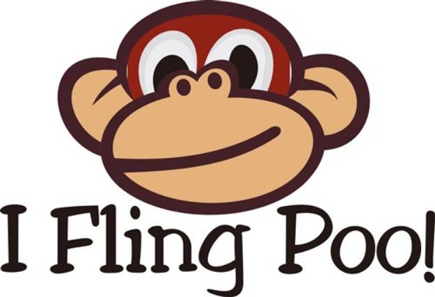 Picture of I Fling Poo SVG File