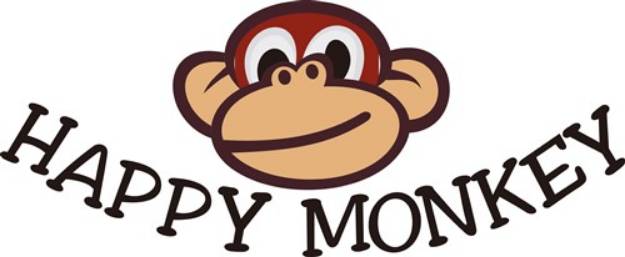 Picture of Happy Monkey SVG File