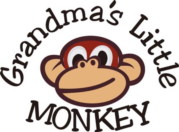 Picture of Grandmas Little Monkey SVG File