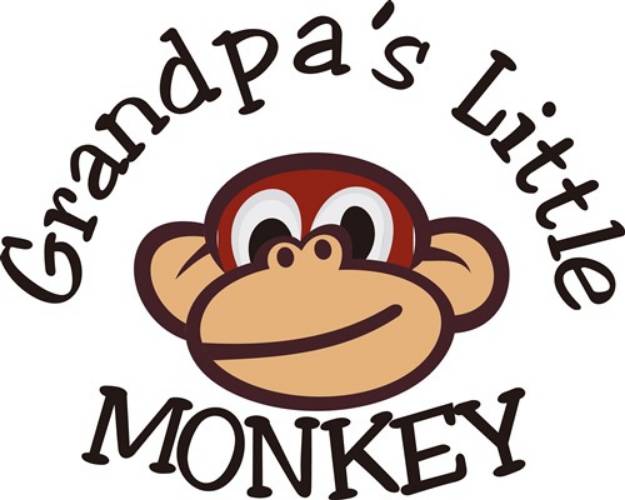 Picture of Grandpas Little Monkey SVG File