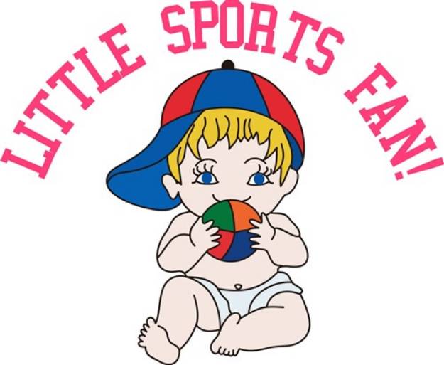 Picture of Little Sports Fan! SVG File