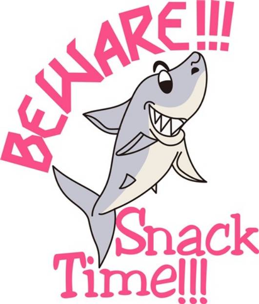 Picture of Sharks Snack Time SVG File