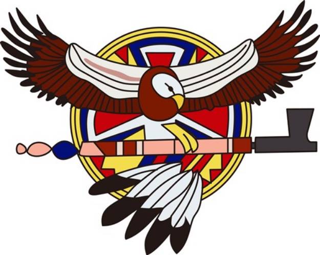 Picture of Native American eagle SVG File