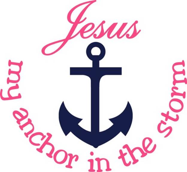 Picture of Jesus My Anchor SVG File