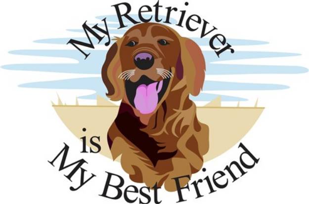 Picture of Best Friend Retriever SVG File