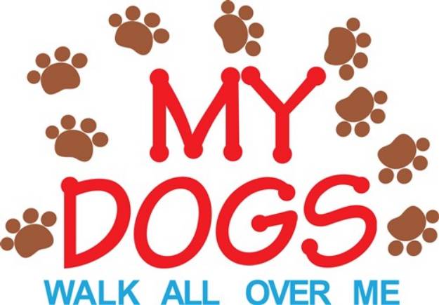 Picture of My Dogs Walk SVG File