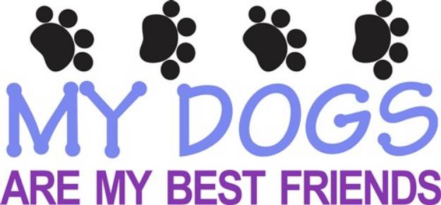 Picture of Dogs Best Friends SVG File