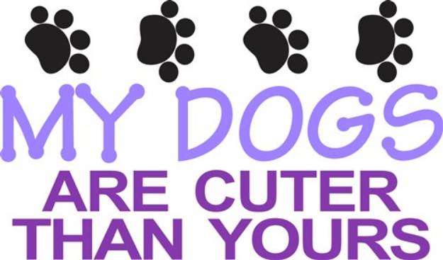 Picture of Dogs Are Cuter SVG File