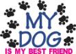 Picture of My Dog Is My Best Friend SVG File