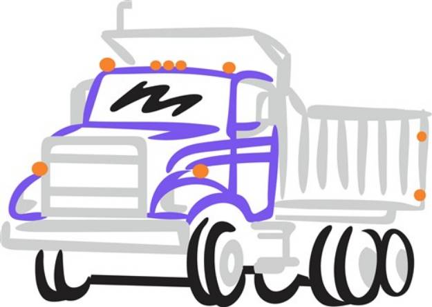 Picture of Abstract Dump Truck SVG File