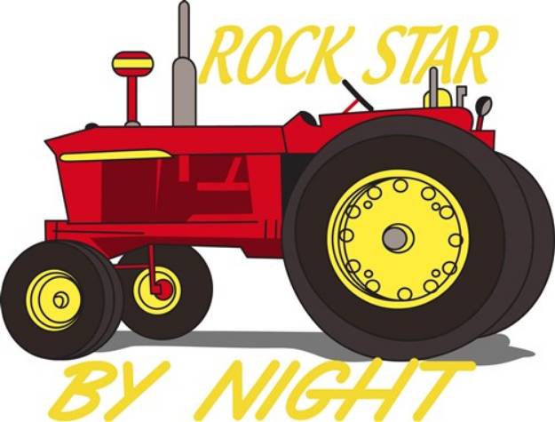 Picture of Rock Star Tractor SVG File