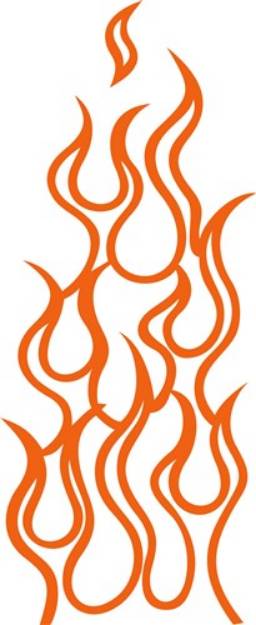 Picture of Flame Outline SVG File