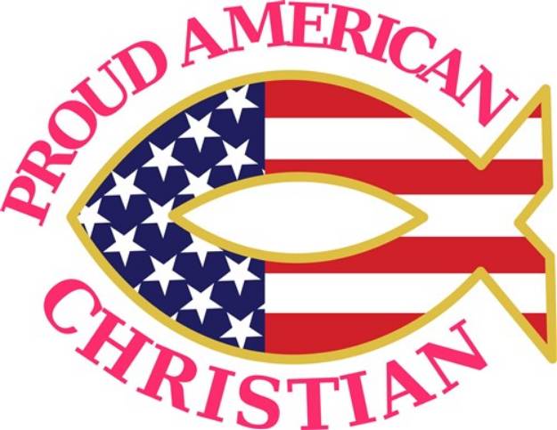 Picture of Proud American Christian SVG File
