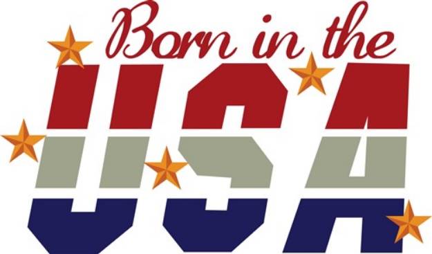 Picture of Born in the USA SVG File