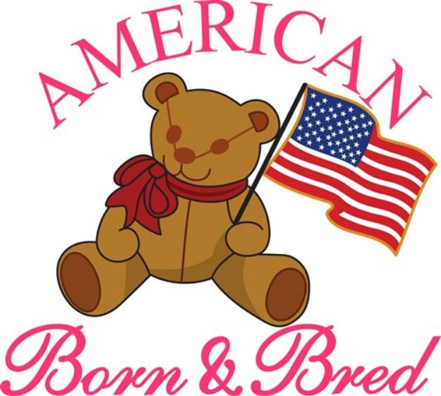 Picture of American Born and Bred SVG File