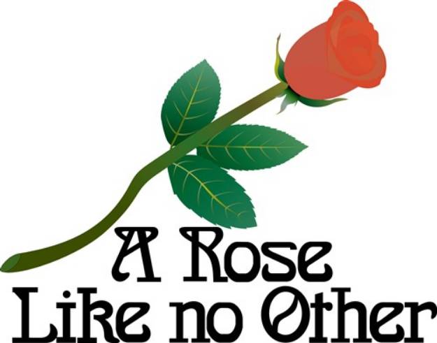 Picture of A Rose Like No Other SVG File