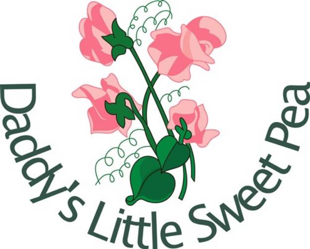 Picture of Daddys Little Sweet Pea SVG File