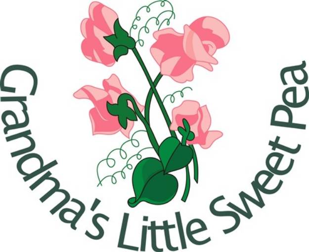 Picture of Grandmas Little Sweet Pea SVG File