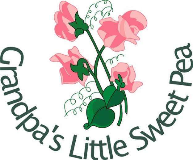 Picture of Grandpas Little Sweet Pea SVG File