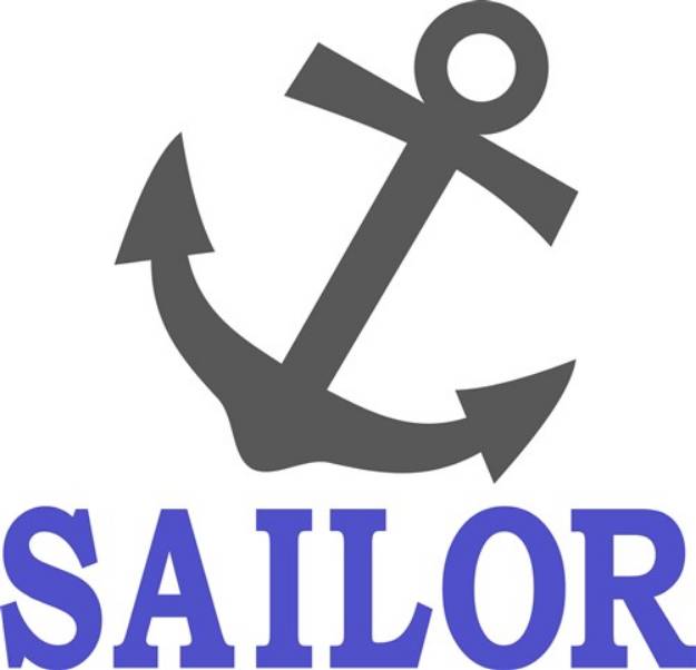 Picture of Sailor Anchor SVG File