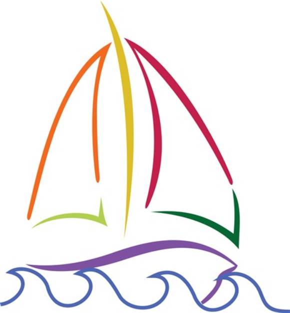 Picture of Sailboat SVG File